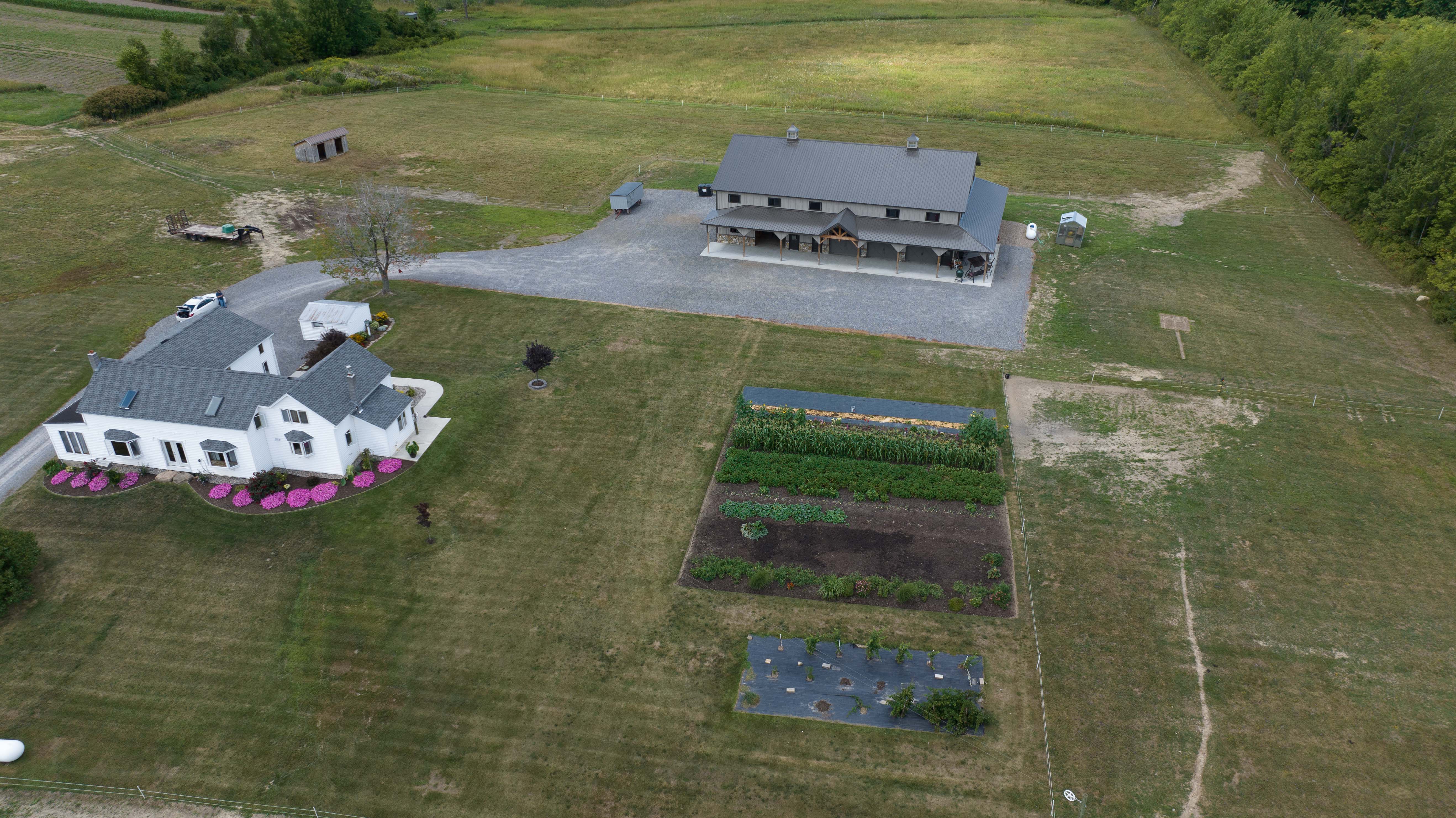 UAV view of farm in central New York